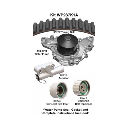 Dayco 97-04 Mitsubishi 3.5L Water Pump Kit, Wp287K1A WP287K1A